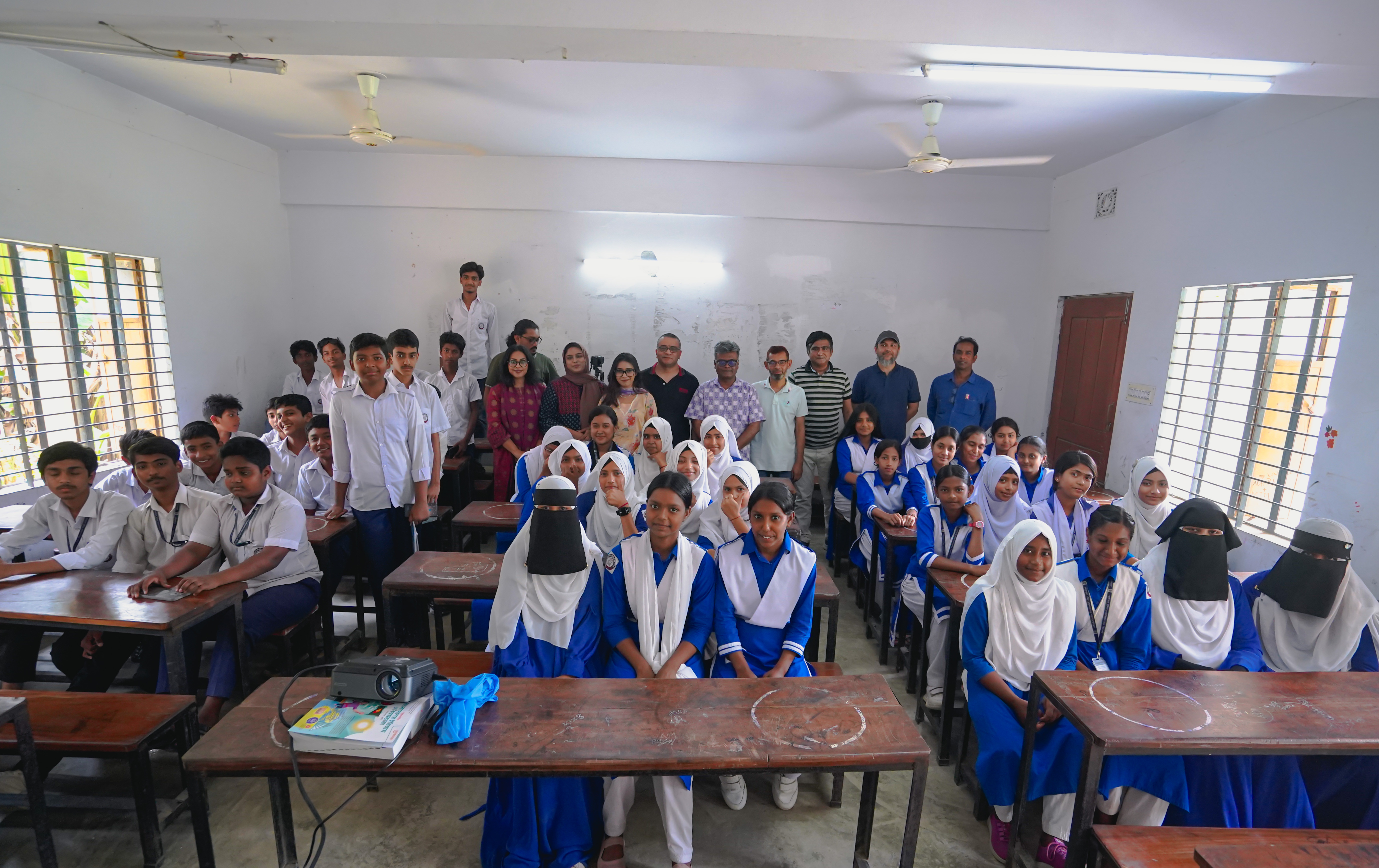 GramAI learners and facilitators during a community AI training session